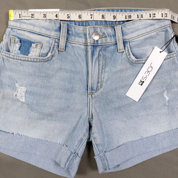 Joes Jean Shorts Womens Sz 24 Denim The 5" Short Stand Tall Frayed Cuff Modest - Picture 2 of 10